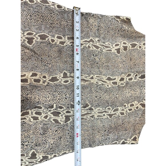 VTG Stunt 100% Silk Dress Women’s M Snakeskin Animal Print Sleeveless Dress - Picture 8 of 12